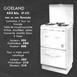 cuisinière Goéland n° 433 bis Brachet Richard