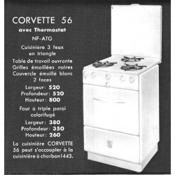 Cuisinière Corvette N° 56 Brachet Richard