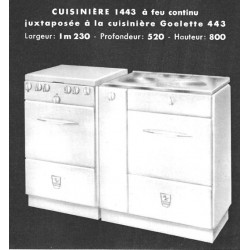 ensemble avec cuisinière à charbon