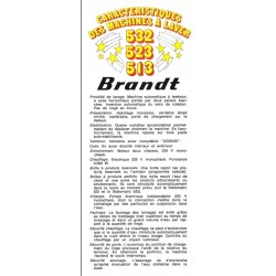 caractéristiques LL 5kg Brandt 1973