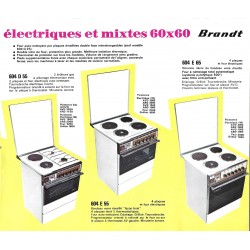 cuisinière électrique 60x60 1973
