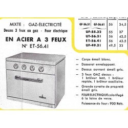 caractéristique ET 5641 Pied Selle 1953