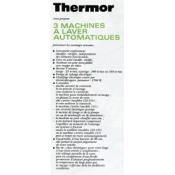 caractéristique Lave lingeTthermor