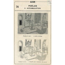 Poêle électrique à accumulation  jour nuit