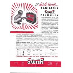 radiateur électrique Sauter 1952
