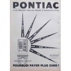 pub réfrigérateur Pontiac 1962