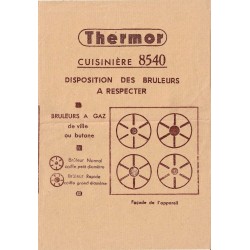 Bruleur cuisinière 8504 Thermor