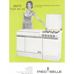 cuisinière mixte charbon gaz