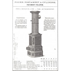 fourneaux postament à cylindre