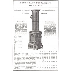 fourneaux postament