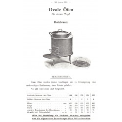 fourneau ovale à 1 pot