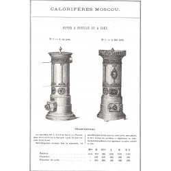 calorifère Moscou 1873