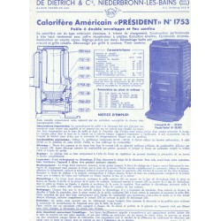 fiche technique 1753 Président
