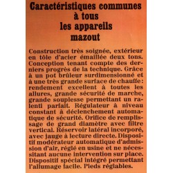 caractéristique mazout