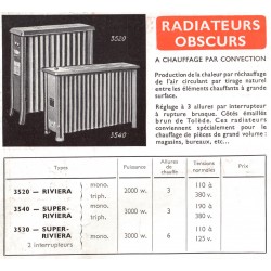 radiateurs obscurs Thermor