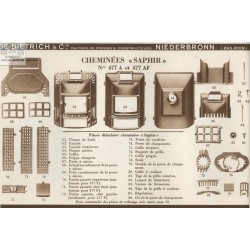 éclatée saphir  477 A