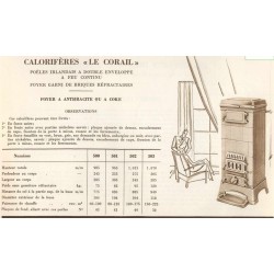 calorifère le corail 1934