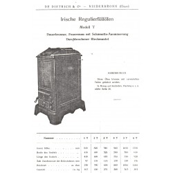 calorifère irlandais à ailettes T  1926