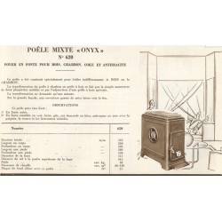 poêle onyx 620  1934