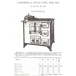 cuisinière avec étuve 565 à 568