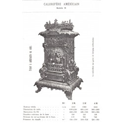calorifère américain n°2,3 et 4W