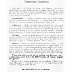 notice poêle américain