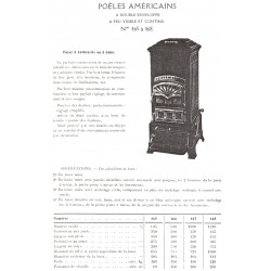 poêle américain n° 465 à 468