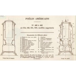 nomenclature poêle américain n° 460