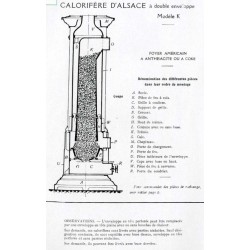 nomenclature calorifère d'Alsace K