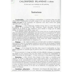 notice calorifère irlandais à ailettes