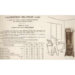 calorifère irlandais rond H