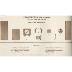 nomenclature calorifère irlandais 495 à 498