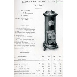 calorifère irlandais rond 339 1929
