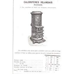 calorifère irlandais 425 426 1910