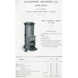calorifère irlandais rond   1929