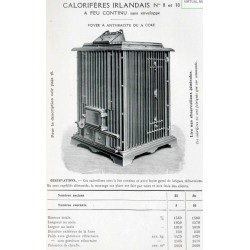 calorifère irlandais  8 et 10
