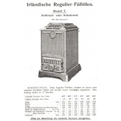 calorifère irlandais 1 T à 6 T  1900