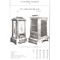 calorifère irlandais 1 M à 4 M