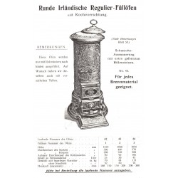 calorifère irlandais rond 1 à 3 1904