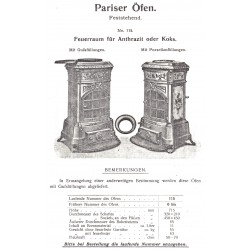 poêle parisien 0 bis fixe