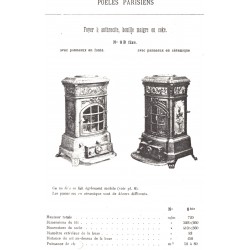 poêle parisien 0 bis fixe