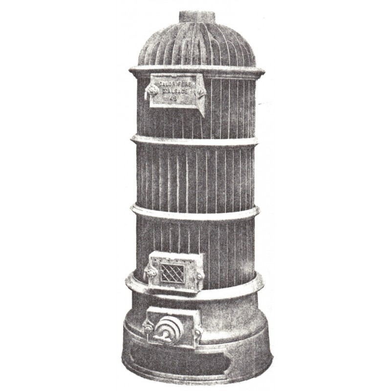 calorifère d’Alsace à nervures
