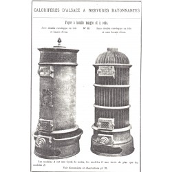calorifère d’Alsace à nervures
