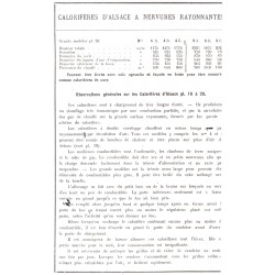 calorifère d’Alsace à nervures