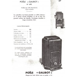poêle galibot n° 690