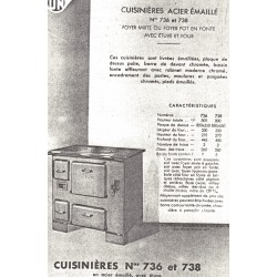 Cuisinière Acier émaillée