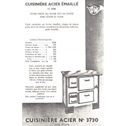 cuisinière acier 3730