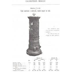 calorifère Moscou F et H