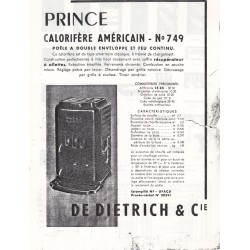 fiche technique 749 prince