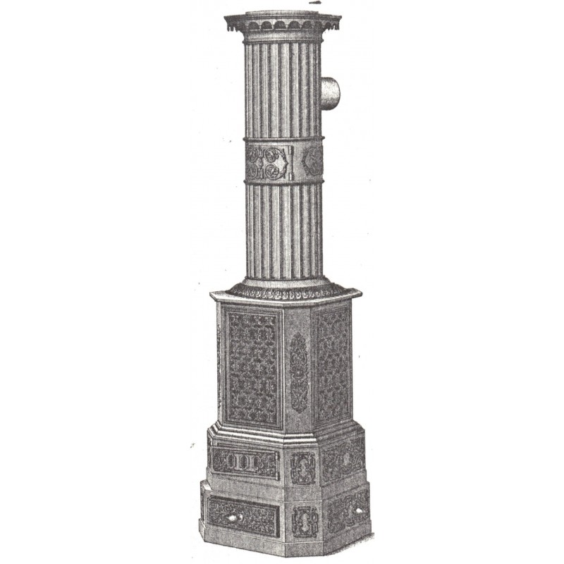 fourneau postament à cylindre